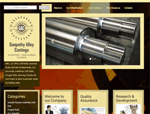 Tablet Screenshot of ganpathyalloycastings.com